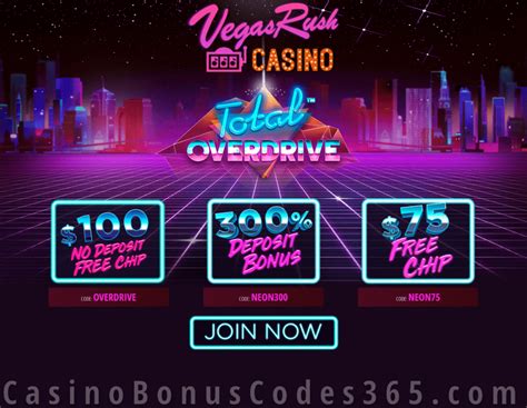 vegas rush mobile casino no deposit bonus